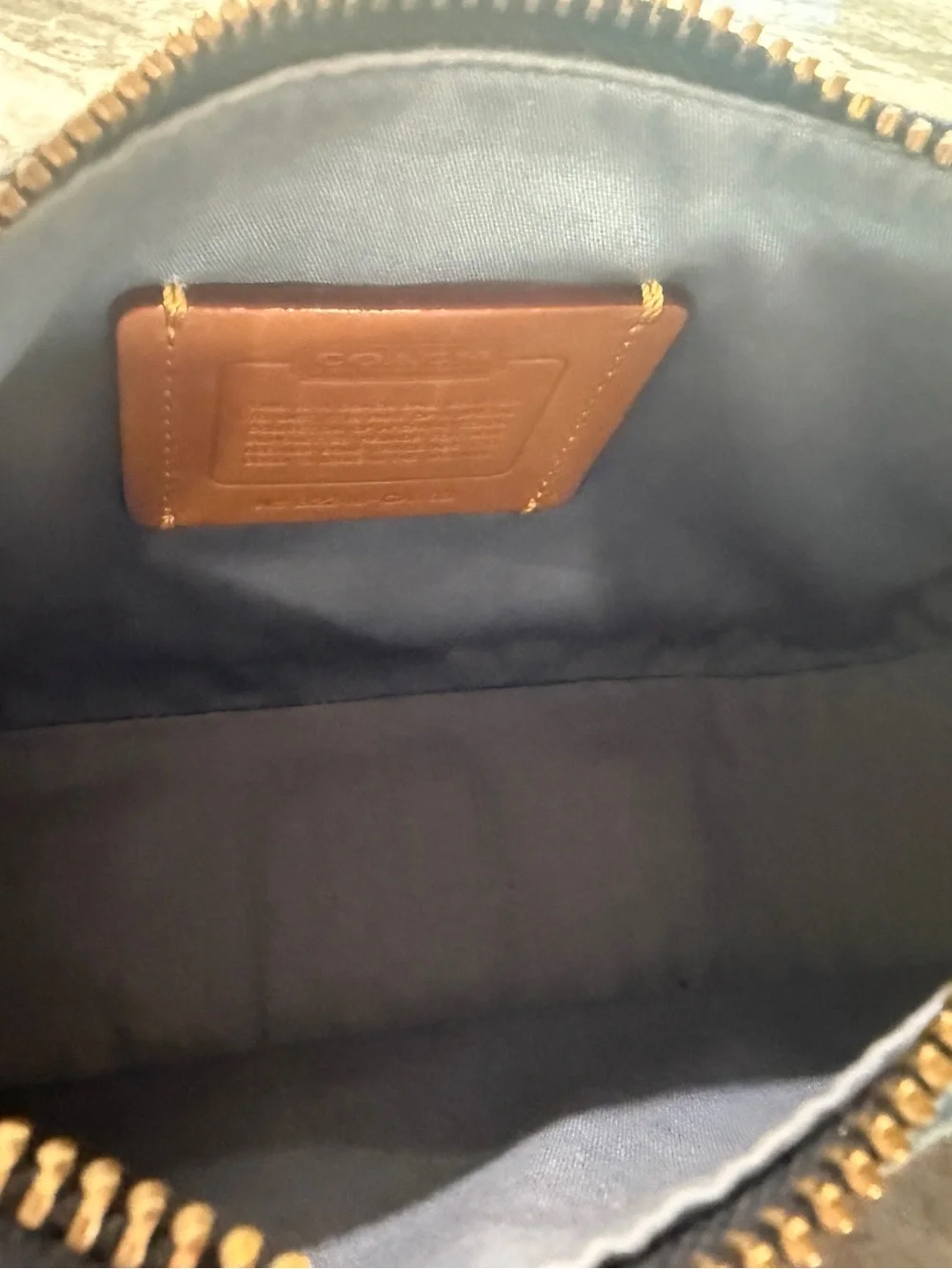 Coach denim canvas